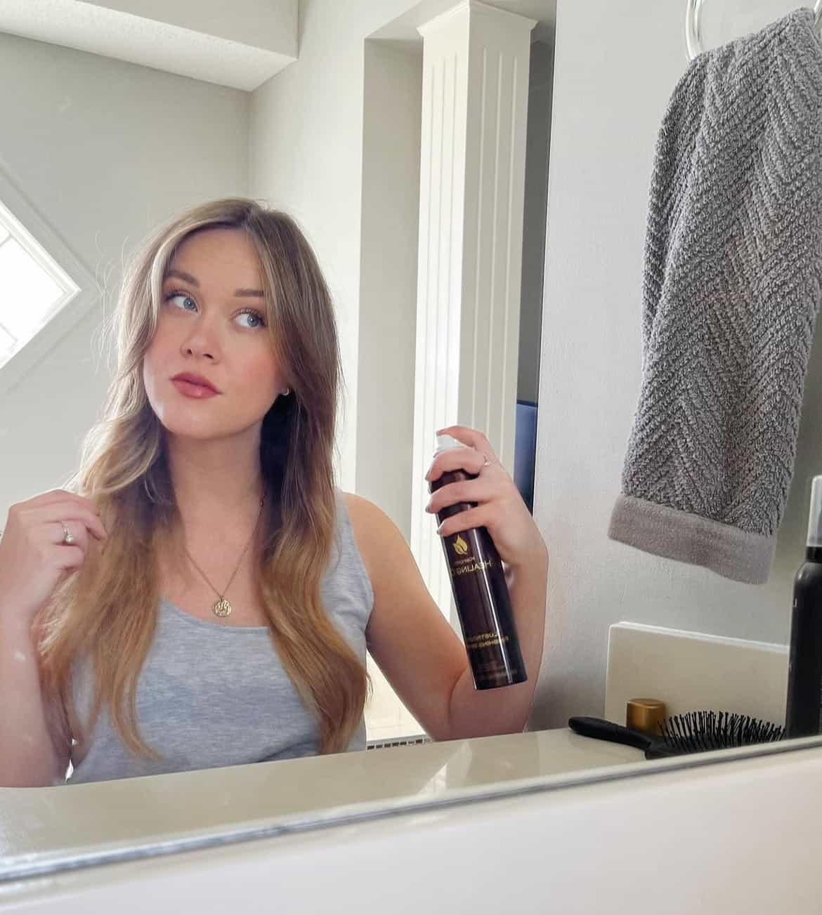 Лак-блиск із кератиновим еліксиром LʼANZA Keratin Healing Oil Finishing Spray, 350 ml - 4